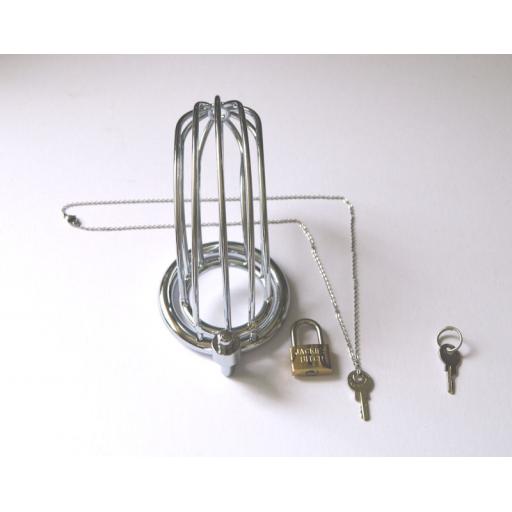 Male Chastity Cage. Stainless Steel. PERSONALISED.