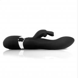 Rabbit dildo vibrator black silicone rechargable (1).jpg