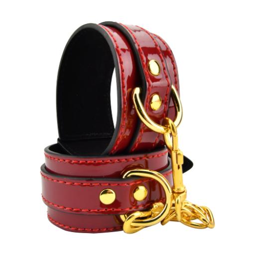 Bound to Please Red Wrist Cuffs / Vegan / Vegetarian.