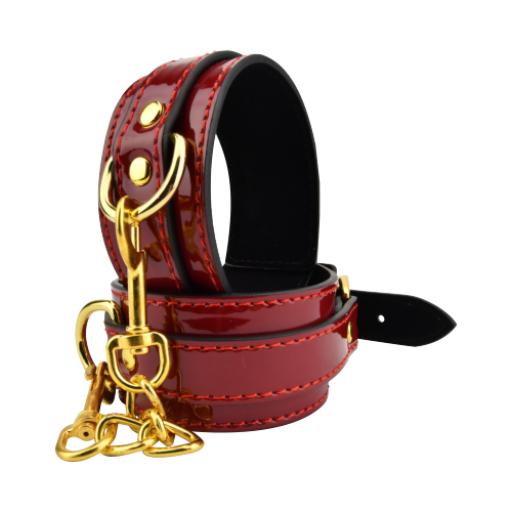 Bound to Please Red Ankle Cuffs / Vegan / Vegetarian.