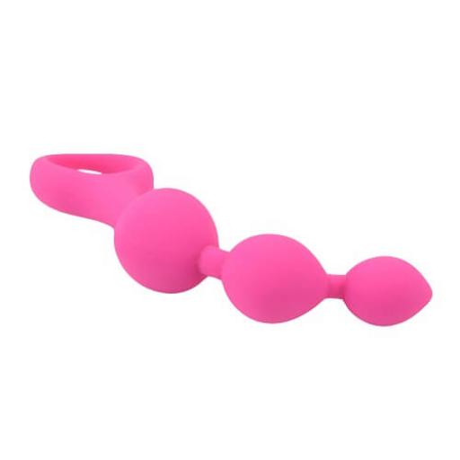 Tripple Ripple Anal Beads - Pink