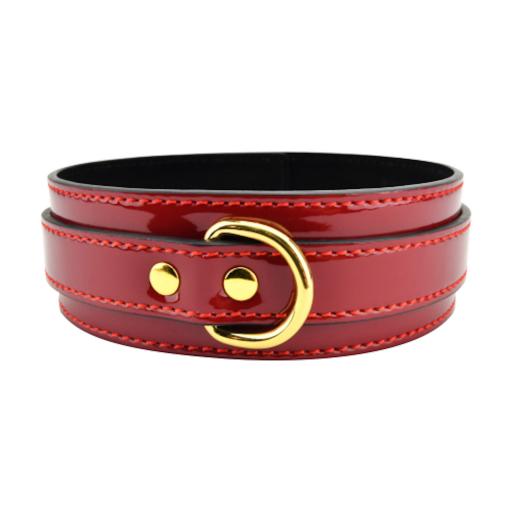 Bound to Please red bondage Collar / Vegan / Vegetarian