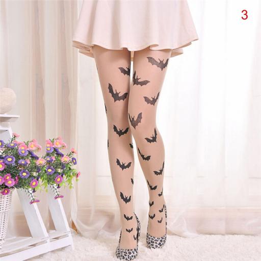 Bat print tights, halloween