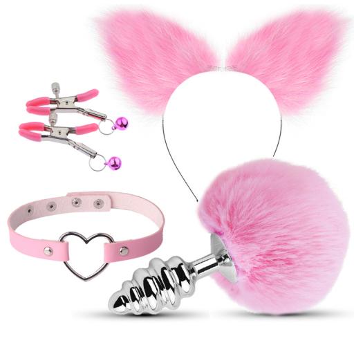4 piece bunny tail cosplay set pink 1.jpg