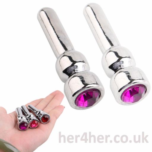 Large Penis Plug, with GEMSTONE