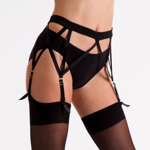 Cross Strap Suspender Belt
