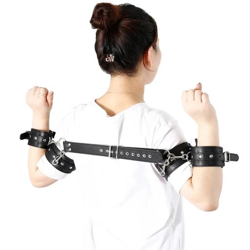 Arm to wrist chest strap bdsm