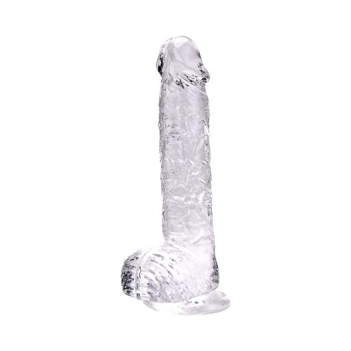 9 Inch Dildo with Balls Clear