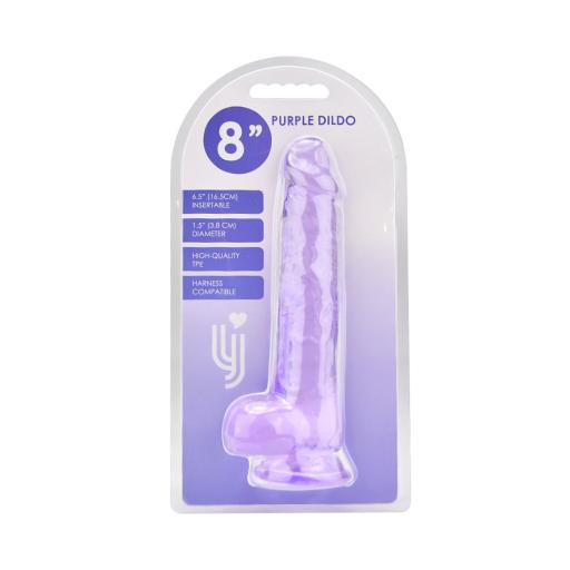 Loving Joy 8 Inch Dildo with Balls Purple (6).jpg