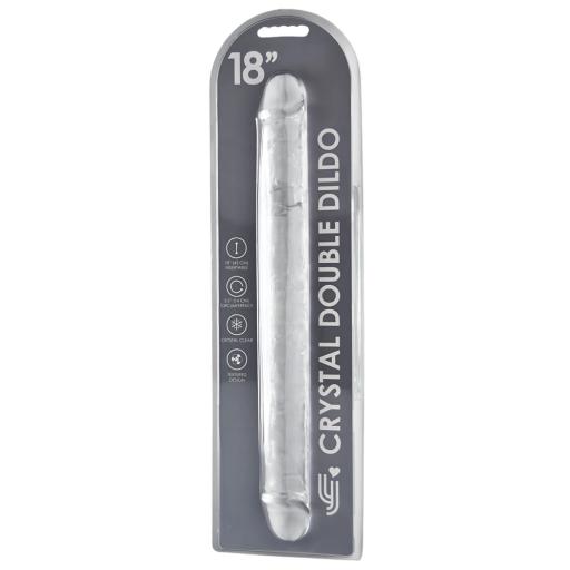 18 Inch Double Ended Dildo Clear