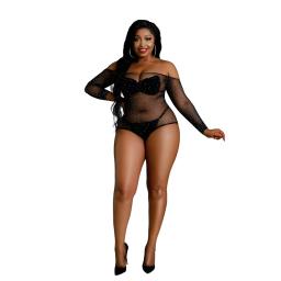Black Off the Shoulder Sparkle Body Plus Size (1).jpg