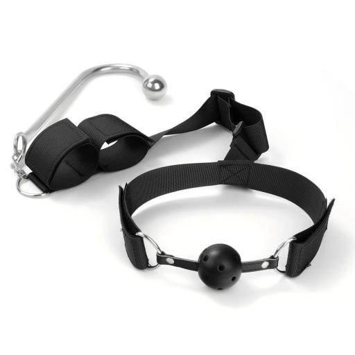 Anal Hook, Mouth Gag, and Restraints