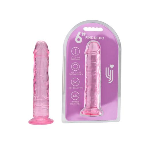 Loving Joy 6 Inch Suction Cup Dildo Pink (4).jpg
