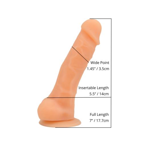 Loving Joy 7 Inch Realistic Silicone Dildo with Suction Cup and Balls Vanilla (5).jpg
