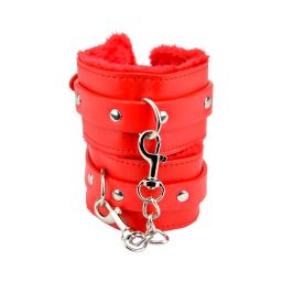 Bound to Please Furry Plush Wrist Cuffs Red (2).jpg