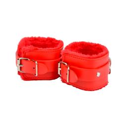 Bound to Please Furry Plush Wrist Cuffs Red (4).jpg