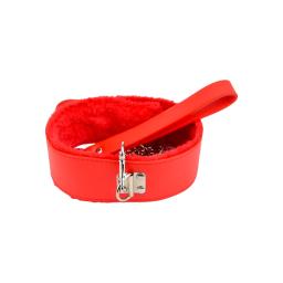 Bound to Please Furry Collar with Leash Red (6).jpg