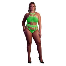 Cut Out Thong Bodysuit Neon Green Plus Size (1).jpg