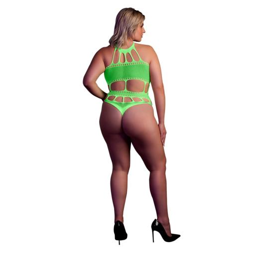 Cut Out Thong Bodysuit Neon Green Plus Size (3).jpg