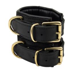 Bound Noir Nubuck Leather Slim Wrist Cuffs (2).jpg