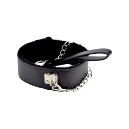 Bound to Please Furry Collar with Leash Black (5).jpg
