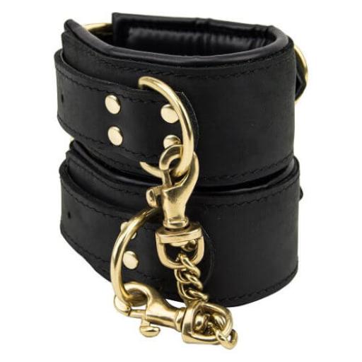 Bound Noir Nubuck Leather Slim Wrist Cuffs (1).jpg