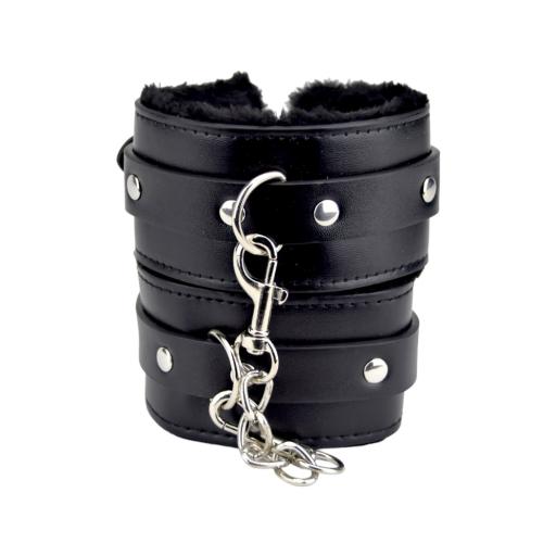Bound to Please Furry Plush Wrist Cuffs Black (4).jpg