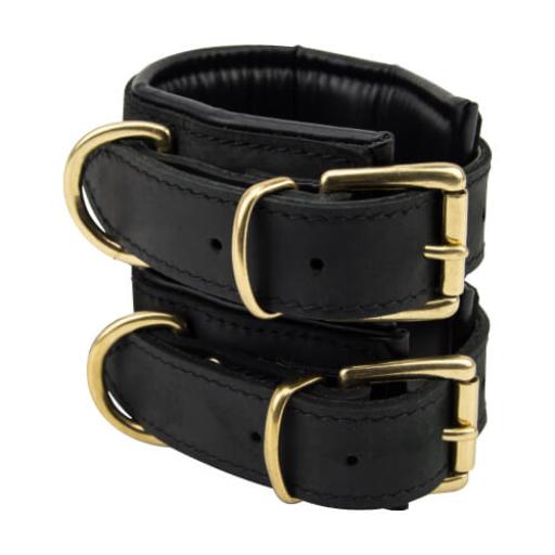 Bound Noir Nubuck Leather Slim Wrist Cuffs (2).jpg