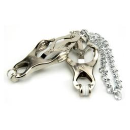 Bound to Please Squeezer Teaser Clover Nipple Clamps with Chain (2).jpg