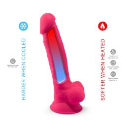 SilexD 7 inch Realistic Silicone Dual Density Dildo with Suction Cup and Balls Pink (5).jpg