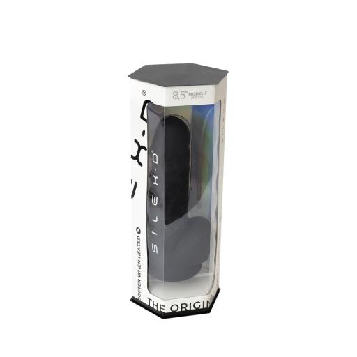 SilexD 8.5 inch Realistic Silicone Dual Density Girthy Dildo with Suction Cup with Balls Black (6).jpg