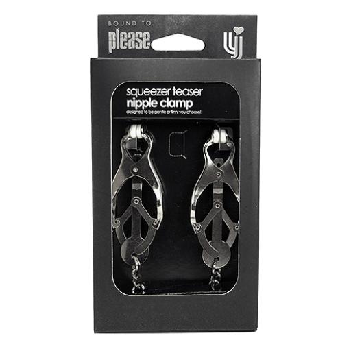 Bound to Please Squeezer Teaser Clover Nipple Clamps with Chain (3).jpg