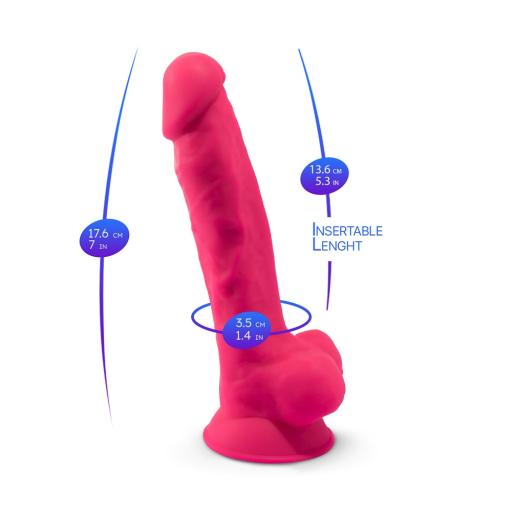 SilexD 7 inch Realistic Silicone Dual Density Dildo with Suction Cup and Balls Pink (6).jpg
