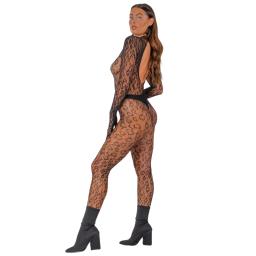 Lace by LJ Gloved Leopard Print Catsuit Black (3).jpg