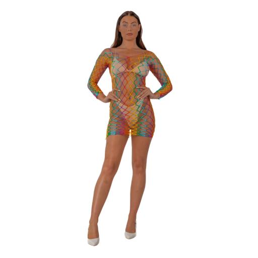 Lace by LJ Rainbow Long Sleeved Mini Dress (1).jpg