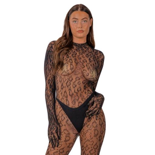 Lace by LJ Gloved Leopard Print Catsuit Black (1).jpg