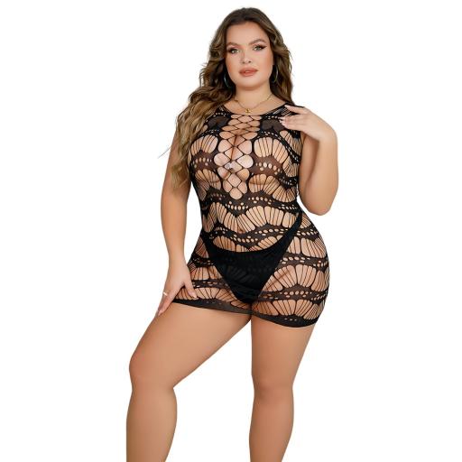 Lace by LJ Plus Size Lace Up Mini Dress (1).jpg