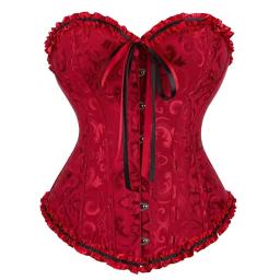 Red floral Lace Up Boned Corset (4).jpg