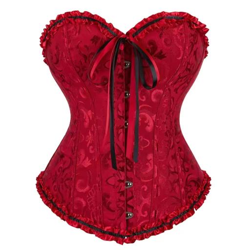 Red floral Lace Up Boned Corset (4).jpg