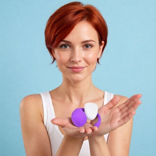 Loving Joy Remote Controlled Love Egg Vibrator on model.jpg
