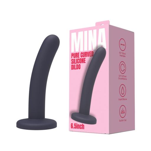 Mina Pure Curved Silicone Dildo 6.5 Inch (1).jpg