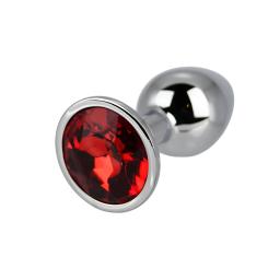 Silver Metal Butt Plug Small Red Stone (8).jpg