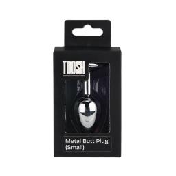Silver Metal Butt Plug Small Red Stone (3).jpg