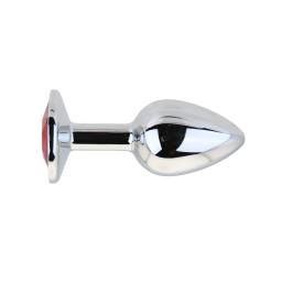 Silver Metal Butt Plug Small Red Stone (6).jpg