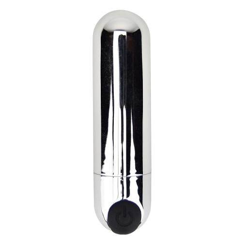 10 Function Rechargeable Bullet Vibrator Silver