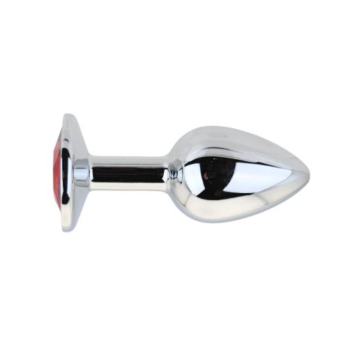 Silver Metal Butt Plug Small Red Stone (6).jpg