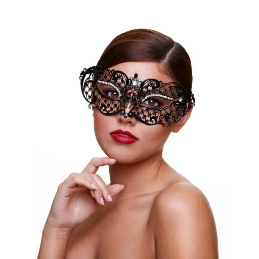 Baci Midnight Black Masquerade Mask